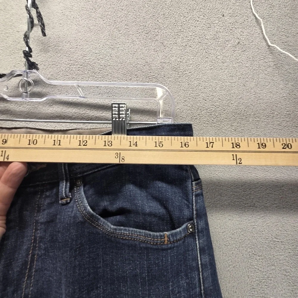 Selvedge Jeans Mens Blue SPAO Medium Wash‎ Zip Fly Whiskers Tapered Fits 32x30